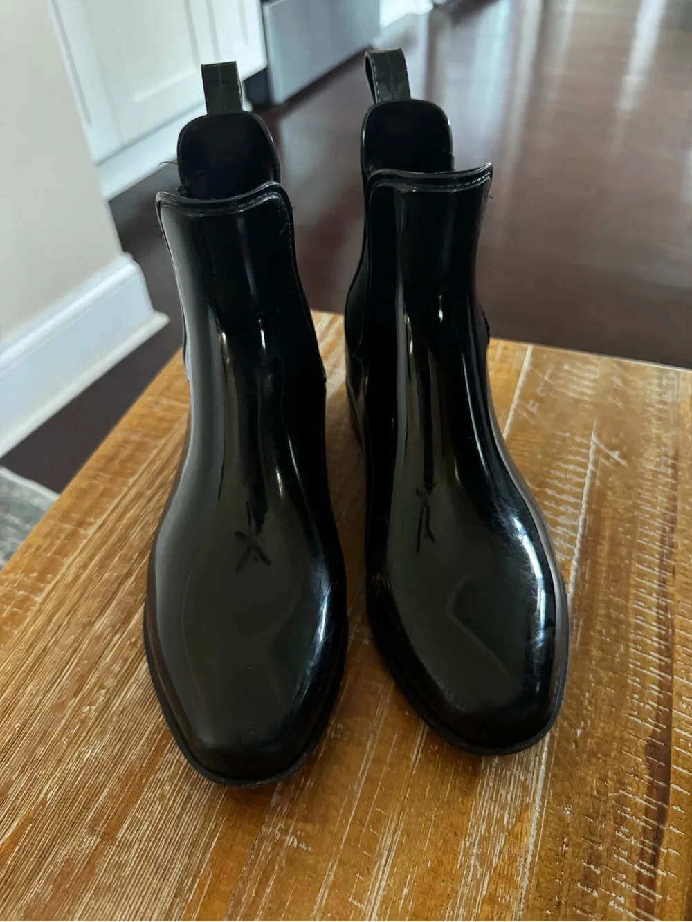 Ralph Lauren Black Chelsea Rain Boots